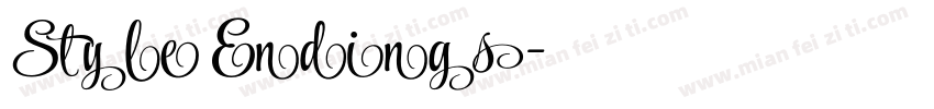 Style Endings字体转换